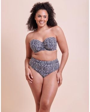 Curvy Kate Wild Horizon Bandeau Strapless Multiway Bikini Top - Black