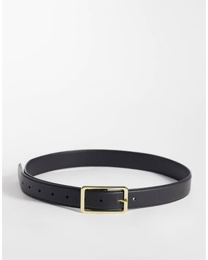 ASOS Gürtel mit eckiger schnalle für taille und hüfte - Grau