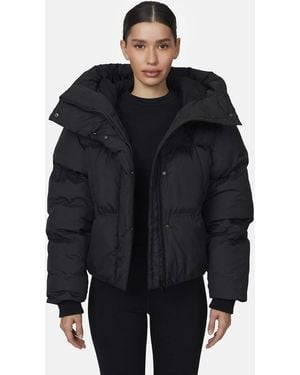 Good For Nothing Panelled Puffer Jacket - Black