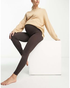 Mama.licious Mamalicious Maternity Seamless leggings - Brown