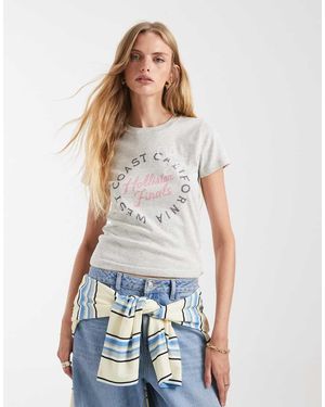 Hollister California Logo Graphic Baby Tee - White