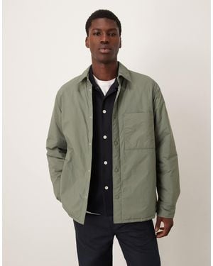ARKET Techno Padded Overshirt - Green