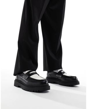 Pull&Bear Contrast Loafer - Black
