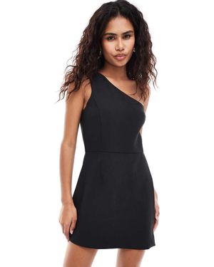 French Connection Vestito Monospalla Strutturato - Nero