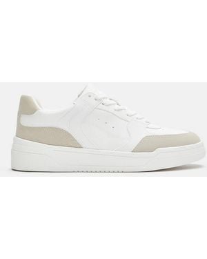 Pull&Bear Multi-Piece Chunky Sole Trainers - White