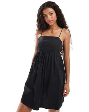 ONLY Tie Back Detail Mini Cami Dress - Black
