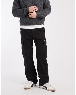 Tommy Hilfiger Otis Canvas Cargo Pants - Black