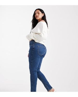 ASOS Asos Design Curve Skinny Jeans - Blue