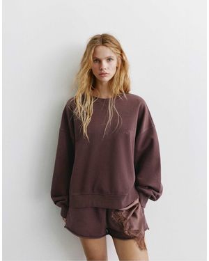 Pull&Bear – sweatshirt - Braun