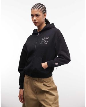 ICECREAM Diamante Logo Zip Through Hoodie - Blue
