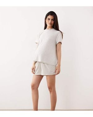 ASOS Asos Design Maternity Mix And Match Flippy Pyjama Short - White
