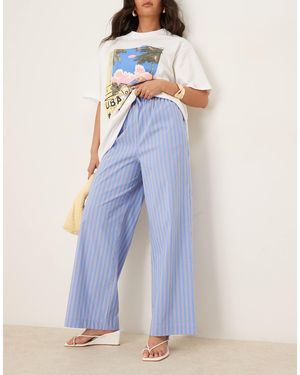 Nobody's Child – shona– blau- gestreifte hose mit geradem schnitt