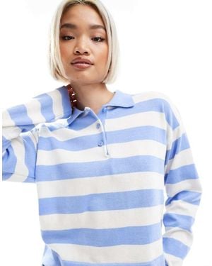 Pimkie Polo A Maniche Lunghe A Righe Blu