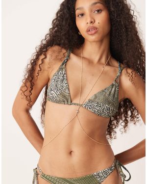 ASOS – e body chain mit mittigem stern-detail - Braun