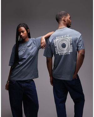 Dickies Oatfield Graphic Back Print T-shirt - Blue