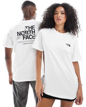 The North Face Mountain Sketch Unisex Backprint T-shirt - White