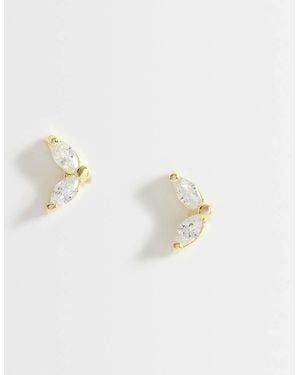 Kingsley Ryan Double Petal Stud Earrings - Multicolour