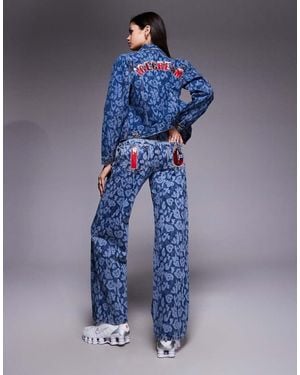 ICECREAM Laser Camo Denim Jeans Co-ord - Blue
