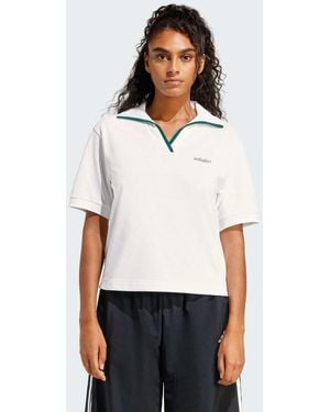 adidas Originals – seasonal essentials colorpop – polohemd - Weiß