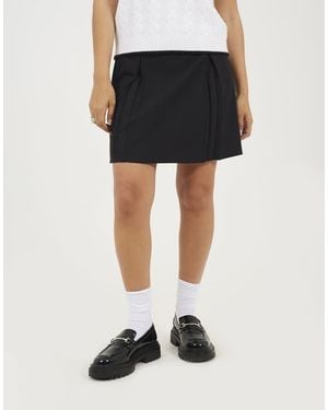 Brave Soul Pleated Mini Skirt - Black