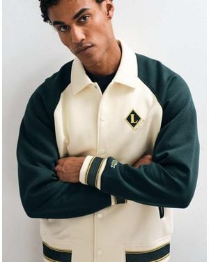 Lacoste Accent Badge Contrast Co-ord Bomber Jacket - Blue