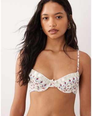 For Love & Lemons Cherry Mae - Marrone