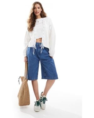 Hollister Relaxed Open Cardigan - Blue