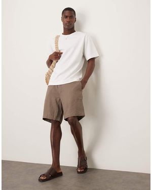ARKET Pure Linen Shorts - White