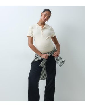 Vero Moda Tessa Jeans Met Wijde Pijpen En Buikband - Zwart
