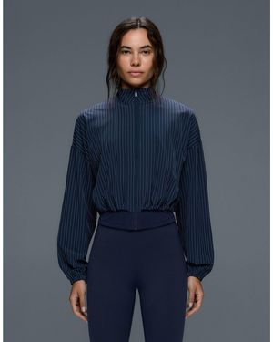 Oysho Technische jacke mit nadelstreifen - Blau