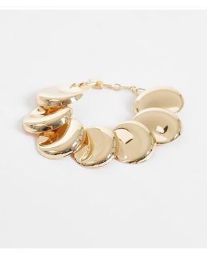 ASOS Bracelet With Circular Disc Links - Natural
