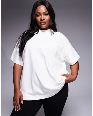 4505 Curve – icon – schweres oversize-t-shirt - Weiß