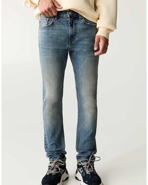 Pull&Bear Jeans Slim Fluo - Blu