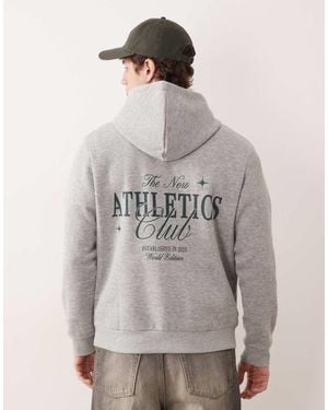 JJ Rebel Back Graphic Hoodie - Grey