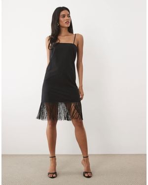 ASOS Robe courte colonne en mélange - Neutre