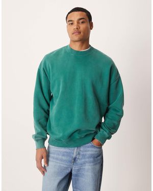 Abercrombie & Fitch Sweat ras - Vert