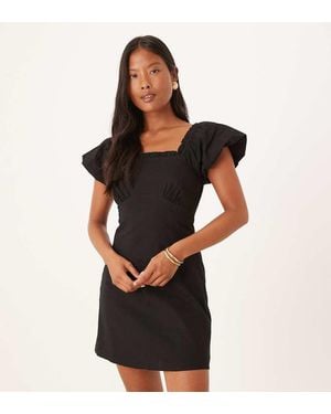 Nobody's Child Petite Ramona Flutter Sleeve Mini Dress - Black