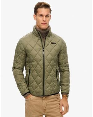 Superdry Diamond Quilt Fuji Lite Jacket - Green