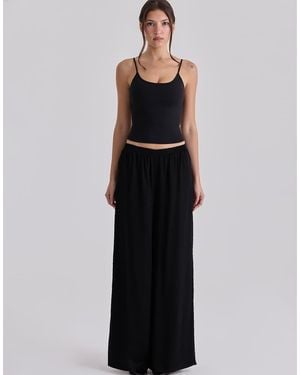 House Of Cb Alexa Wide Leg Trousers - Black