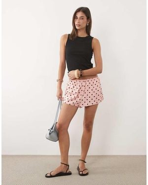 Miss Selfridge Satin Shorts - Multicolour