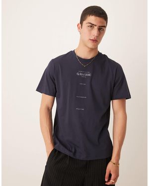 Mango – es t-shirt mit grafik - Blau
