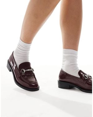 Raid Linette Snaffle Detail Loafers - Red