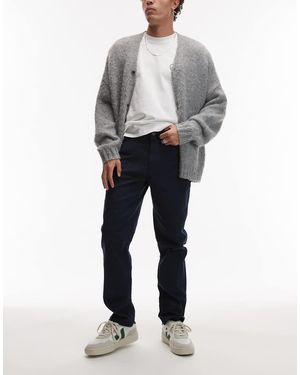 TOPMAN Slim Chino Trousers - Grey