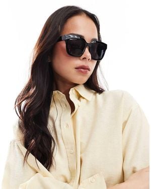 Vero Moda Occhiali Da Sole Oversize Squadrati Neri - Neutro