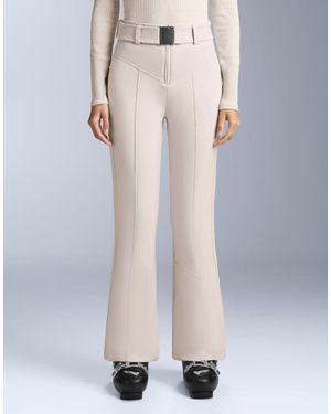 Oysho Water-Resistant High-Rise Flare Stretch Ski Trousers - White
