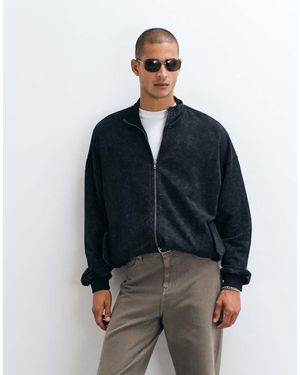ASOS Extreem Oversized Jack Met Opstaande Kraag - Blauw