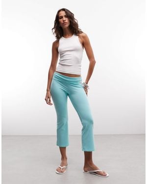 Collusion Capri-leggings mit ausgestelltem bein - Blau