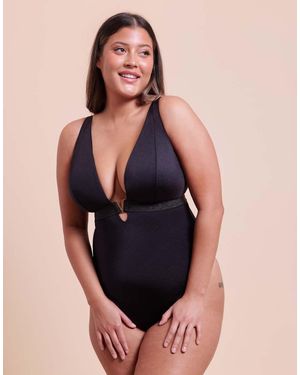 Curvy Kate Siren Seas Non-Wired Swimsuit - Black