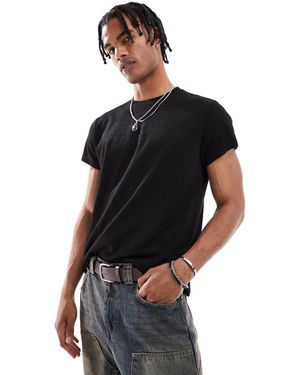 Bershka – t-shirt - Schwarz