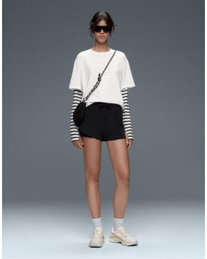 Oysho 2-In-1 Light Touch Shorts - Grey
